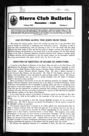 Sierra Club Bulletin 1928 Vol 13 No 6 December thumbnail